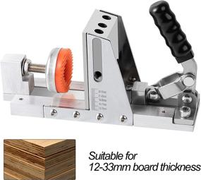 img 1 attached to 🔧 Adhome All-Metal Pocket Hole Jig Kit - Professional Pocket Screw Jig Set with Holes Jig, Square Driver Bit, Hex Wrench, Depth Stop Collar, Step Drill Bit, Wooden Plugs, and Screws