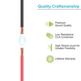 img 1 attached to 🔌 AUTORUA 50FT 18/2 Gauge Red Black Cable Hookup Electrical Wire, 18AWG 2 Conductor 2 Color Flexible Parallel Zip Wire for LED Strips Extension Cord 12V/24V DC Cable - Ideal for LED Ribbon Lamp Tape Lighting