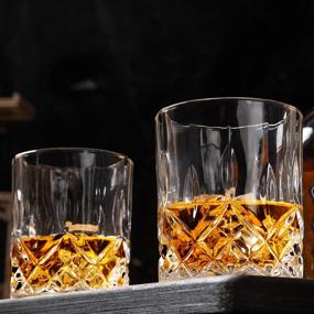 img 1 attached to 🥃 KANARS Old Fashioned Whiskey Glasses: 10 Oz Rocks Barware in Luxury Box, Set of 4 – Ideal for Scotch, Bourbon, Liquor, and Cocktail Drinks