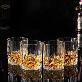 img 2 attached to 🥃 KANARS Old Fashioned Whiskey Glasses: 10 Oz Rocks Barware in Luxury Box, Set of 4 – Ideal for Scotch, Bourbon, Liquor, and Cocktail Drinks