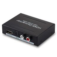 🔌 1080p hdmi аудио экстрактор конвертер от amtake - hdmi в hdmi + аудио (spdif + rca стерео) видео аудио разделитель для телевизора, fire tv и blu-ray плееров - поддерживает 1080p (50/60hz) логотип