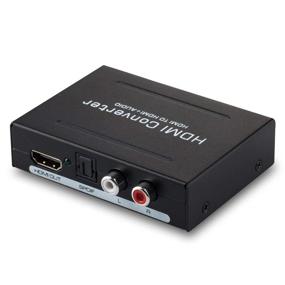 img 4 attached to 🔌 1080P HDMI аудио экстрактор конвертер от Amtake - HDMI в HDMI + аудио (SPDIF + RCA стерео) видео аудио разделитель для телевизора, Fire TV и Blu-Ray плееров - Поддерживает 1080P (50/60HZ)