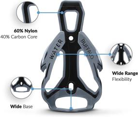 img 3 attached to 🚲 Water Buffalo Bike: Nylon/Carbon Water Bottle Cage for Mountain & Road Bikes - Includes Wrench & Screws