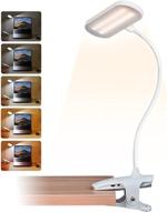 📚 enhance your reading experience with the clip on reading light: eye protect lamp with large lighting area, 5 color & brightness options, 36 led clip lamp for bed, desk and more! usb rechargeable touch night light clip-on. логотип