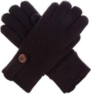 adults black gloves button embellishment men's accessories for gloves & mittens logo