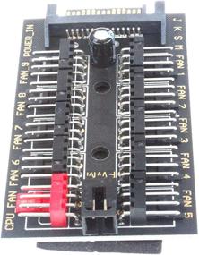 img 1 attached to 🔌 10-Channel PC Fan PWM Hub with SATA Power Supply - Enhanced Temperature Control for 3Pin and 4Pin Fans