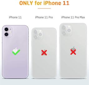 img 2 attached to Чехол ESR Air Armor Series для iPhone 11 - ударопоглощающая защита с военным классом защиты от царапин - жесткий PC + гибкий TPU рамка - 6,1 дюйма - прозрачный черный