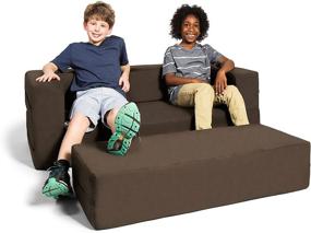 img 4 attached to 🌈 Colorful Jaxx Zipline Large Ottoman: Vibrant Fuchsia Kids' Furniture at Home Store