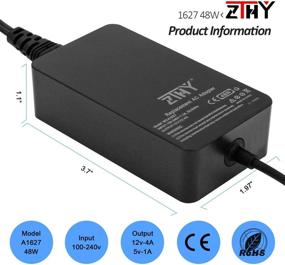img 2 attached to 🔌 ZTHY 48W 12V 4A AC Adapter Charger Replacement for Microsoft Surface Pro 3 Docking Station 1664 Power Supply Transformer with Power Cord