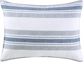 img 1 attached to 🛏️ Nautica Home Bay Shore Collection Comforter Set - 100% Cotton Ultra Soft, All Season Bedding, Pre-Washed for Enhanced Softness & Comfort - Queen Size in Navy