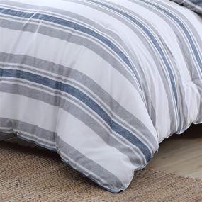 img 2 attached to 🛏️ Nautica Home Bay Shore Collection Comforter Set - 100% Cotton Ultra Soft, All Season Bedding, Pre-Washed for Enhanced Softness & Comfort - Queen Size in Navy