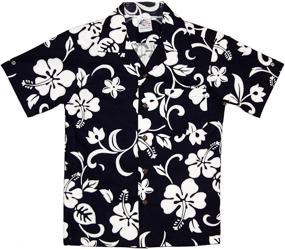 img 1 attached to 👕 Boys' Hawaiian Shirt - RJC Classic Hibiscus - Tops, Tees & Shirts