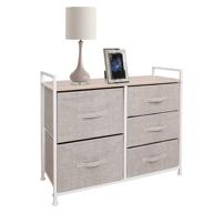 efficient and affordable east loft multipurpose dressers for bedroom 🌟 and nursery - 5 fabric drawers for easy closet organization (beige) logo