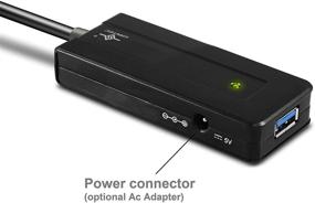 img 1 attached to Compact and Convenient: Vantec 4-Port USB 3.0 Bus-Powered Travel Hub (UGT-MH400U3),Black