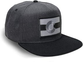 img 4 attached to 🧢 Colorado Flag Hat Baseball Cap with Unique Design - Black/Grey, Strange Cargo