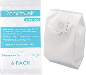 img 4 attached to 🧳 Convenient 6 Pack Style Q/C Canister Vacuum Bags for Kenmore 5055, 50557, 50558. Part Number 20-53292