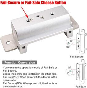 img 2 attached to UHPPOTE ANSI Standard Heavy Duty Electric Door Strike Lock - Fail-Secure or Fail-Safe - Adjustable for Access Control Cylindrical Locksets (12VDC Input Voltage)