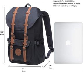 img 1 attached to 🎒 KAUKKO Outdoor Laptop Backpack