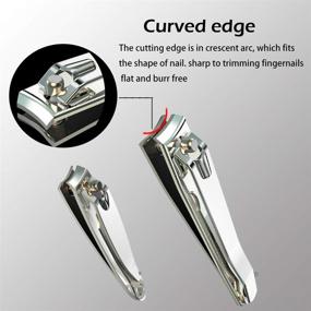 img 2 attached to Кусачки для ногтей Clipper Stainless Fingernail Effortless Clippers.