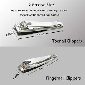 img 3 attached to Кусачки для ногтей Clipper Stainless Fingernail Effortless Clippers.