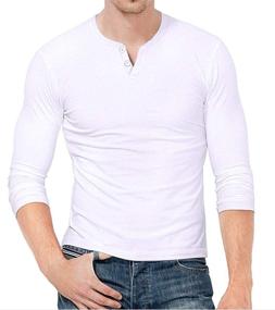 img 2 attached to 👕 KUYIGO Men's Casual Premium Lightweight Henley Clothing