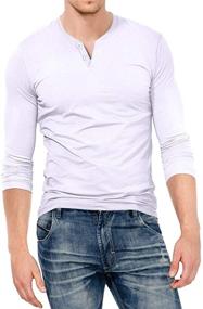 img 4 attached to 👕 KUYIGO Men's Casual Premium Lightweight Henley Clothing