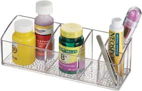 img 1 attached to iDesign Med Vanity Divided Short Organizer: Perfect Medication & Bathroom Accessory Access