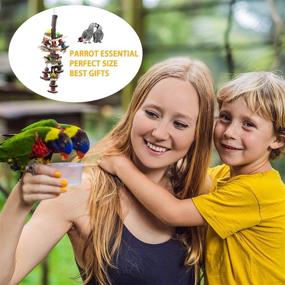 img 3 attached to 🐦 Enhance Your Bird's Happiness with MQ Bird Parrot Toys - Chewing Wooden Blocks for Parakeets, Cockatiels, Lovebirds and More!