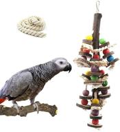 🐦 enhance your bird's happiness with mq bird parrot toys - chewing wooden blocks for parakeets, cockatiels, lovebirds and more! logo