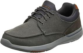 img 4 attached to Skechers Mens Relaxed Fit Elent Mosen Black