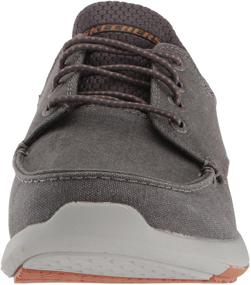 img 3 attached to Skechers Mens Relaxed Fit Elent Mosen Black