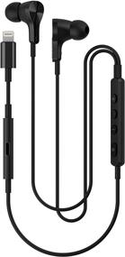 img 4 attached to 🎧 Pioneer RAYZ Plus черные наушники - Проводные наушники с активным шумоподавлением и микрофоном, интеллектуальным снижением шума, автоматической паузой, голосовым управлением Siri, Hands-Free - сертифицированы MFI для iPhone, iPad, iPod.