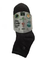 🧦 earth therapeutics aloe infused black socks (2 pack) logo