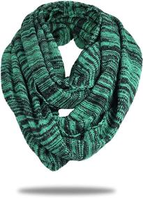img 4 attached to 🧣 FORBUSITE Men's Cable Knit Infinity Scarf: Stylish, Soft, and Warm for Winter