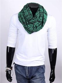 img 3 attached to 🧣 FORBUSITE Men's Cable Knit Infinity Scarf: Stylish, Soft, and Warm for Winter