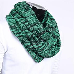 img 1 attached to 🧣 FORBUSITE Men's Cable Knit Infinity Scarf: Stylish, Soft, and Warm for Winter
