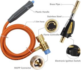 img 3 attached to 🔥 Пропановый самовоспламеняющийся паяльный факел с газовым баллоном