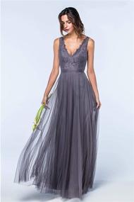 img 2 attached to KKarine Applique Bridesmaid Sleeveless Champagne Women's Clothing for Dresses