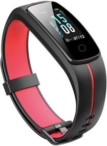 img 2 attached to 💪 Ultimate Fitness Tracker: Dual Color HR Heart Rate Monitor, Waterproof Smart Watch with Pedometer