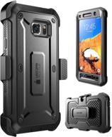 📱 rugged holster case for samsung galaxy s7 active - galaxy s7 active case, supcase unicorn beetle pro series with built-in screen protector - black/black (not compatible with galaxy s7) logo