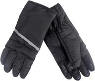 exact fit genuine leather touchscreen men's accessories for gloves & mittens logo