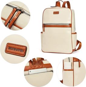 img 2 attached to 🎒 Stylish BOSTANTEN Leather Backpacks: The Perfect Computer Companion