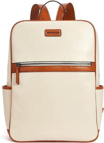 img 4 attached to 🎒 Stylish BOSTANTEN Leather Backpacks: The Perfect Computer Companion