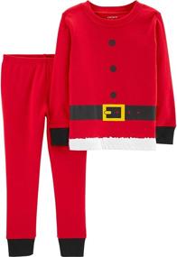 img 2 attached to Carters Piece Christmas Cotton Pajamas Boys' Clothing for Sleepwear & Robes
