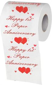 img 3 attached to 🎉 Cleverly Happy 1st Paper Anniversary Printed Toilet Paper Gag Gift - Funny Novelty Present for Him or Her - Improved SEO
