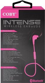 img 2 attached to 🎧 Coby CEBT-400-PNK: Pink Sweat Resistant Headphones with Built-In Mic, Tangle-Free Flat Cable