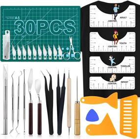 img 4 attached to 🔧 Professional 30 PCS Precision Craft Weeding Tools for Vinyl Weeding, DIY Art Cutting, Scrapbooking, Sewing & Hobbies