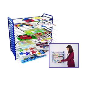 img 4 attached to 🎨 MDR Art Drying Rack - Robust Metal Art Rack, Wall Mount/Tabletop Stand, Perfect for Classrooms, Art Studios, and Home Use - Size: 26” x 18” x 26”