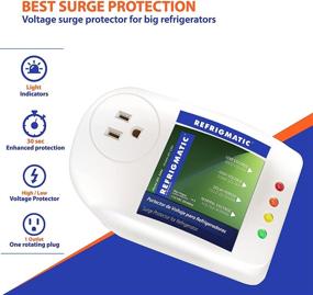 img 3 attached to 🔌 MEGA Electronic Surge Protector for Large Refrigerators 27 cu. ft. and Up