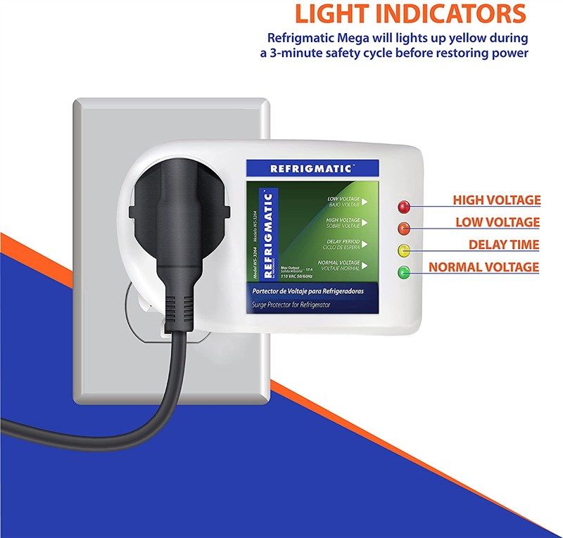  Refrigmatic WS-36300 Electronic Surge Protector for Refrigerator  Up to 27 cu. ft. : Appliances